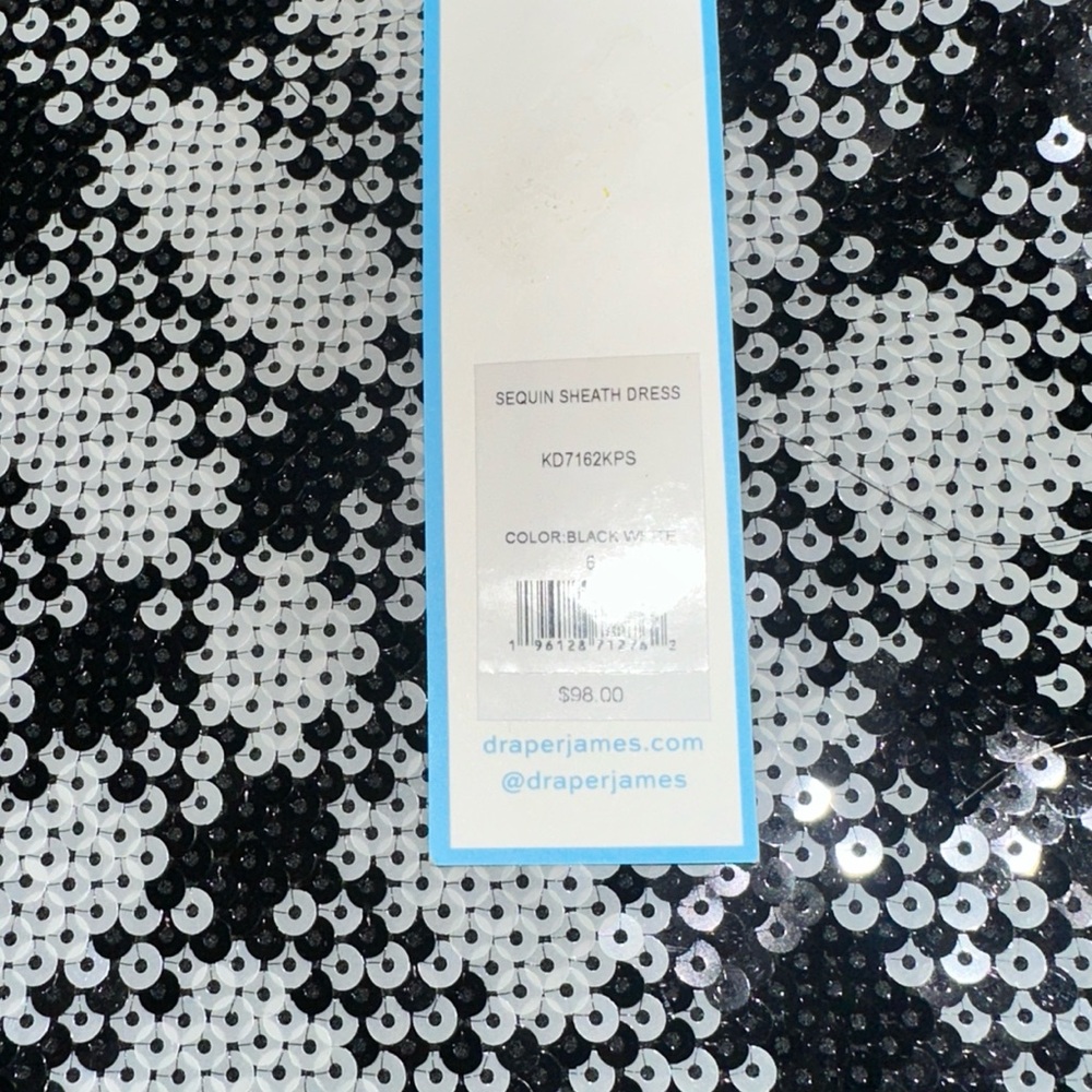NWT Draper James RSVP Sequins Sheath Dress, Size 6 - Picture 6 of 8